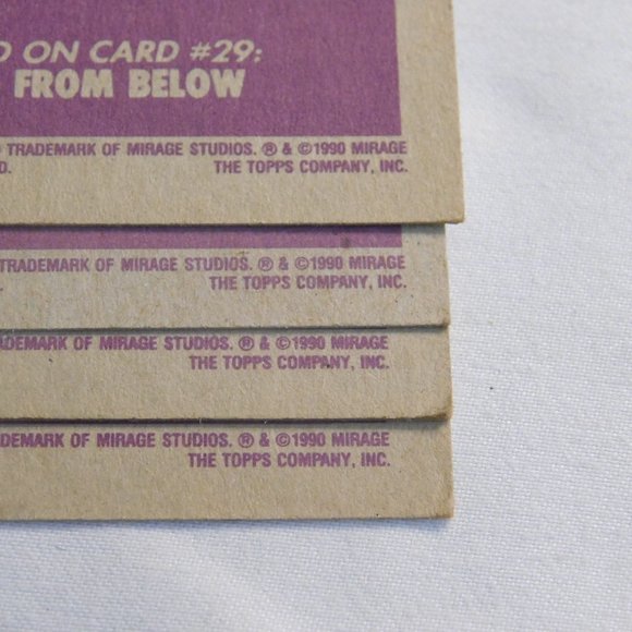 Teenage Mutant Ninja Turtles Motion Pictures Cards 1990 Vintage Lot of 4 - Picture 6 of 6